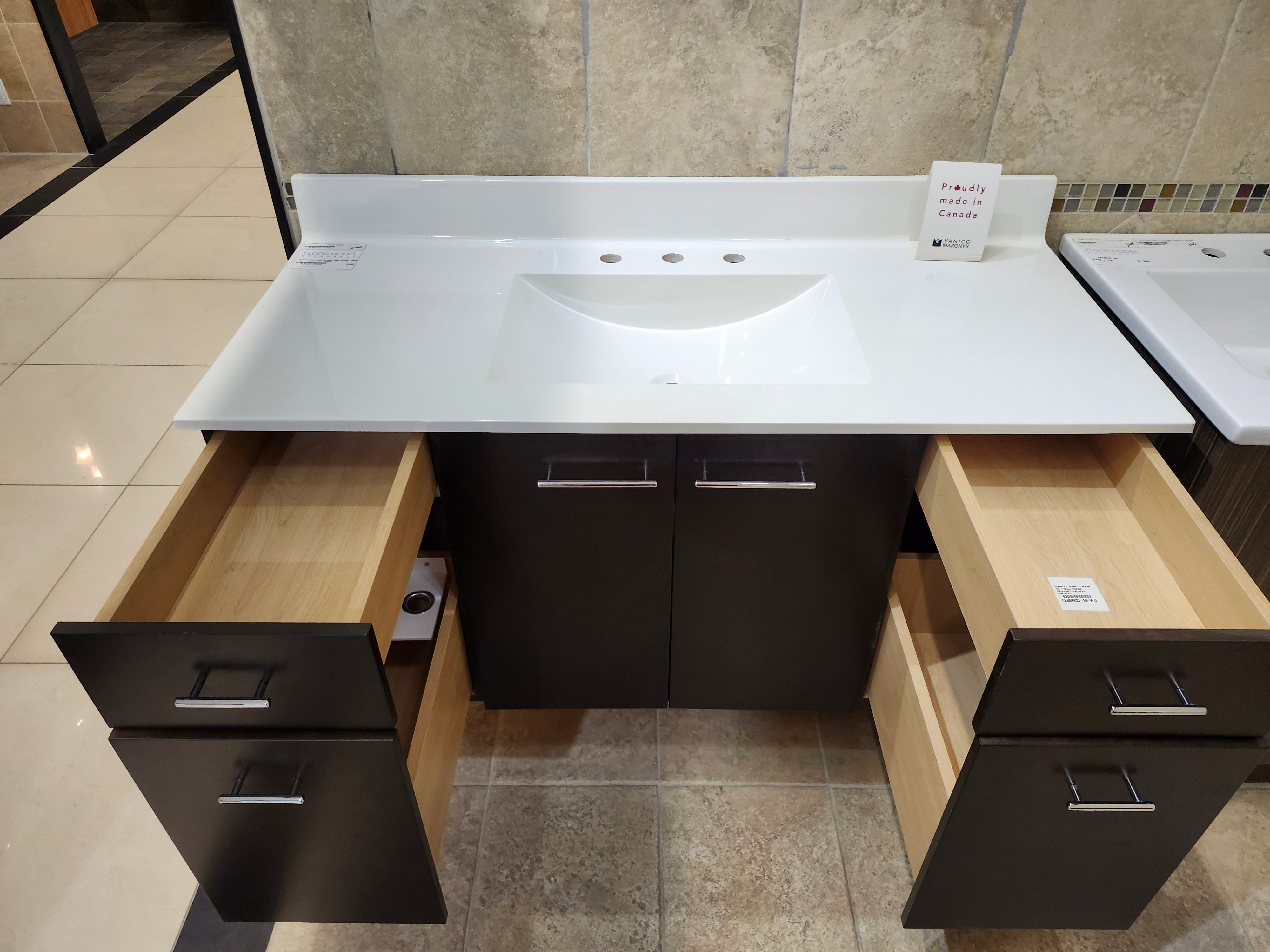 49" Vanico Classic Wood Vanity Combo (as is) - 0