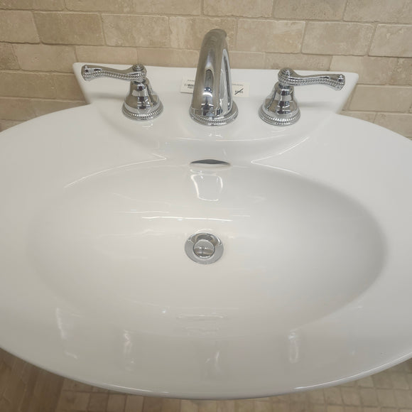 Two piece Pedestal Combo White Floormodel Clearance As Is (H15)