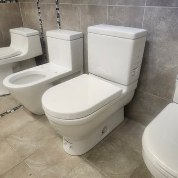 Duravit Starck 2pc Toilet with Seat Combo Floormount Sold As Is (I16) - 0