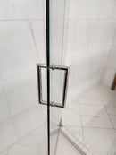 D&M Shower Door 88-112 Chrome Hardware Clear As is Floormodel Clearance As is L1-7