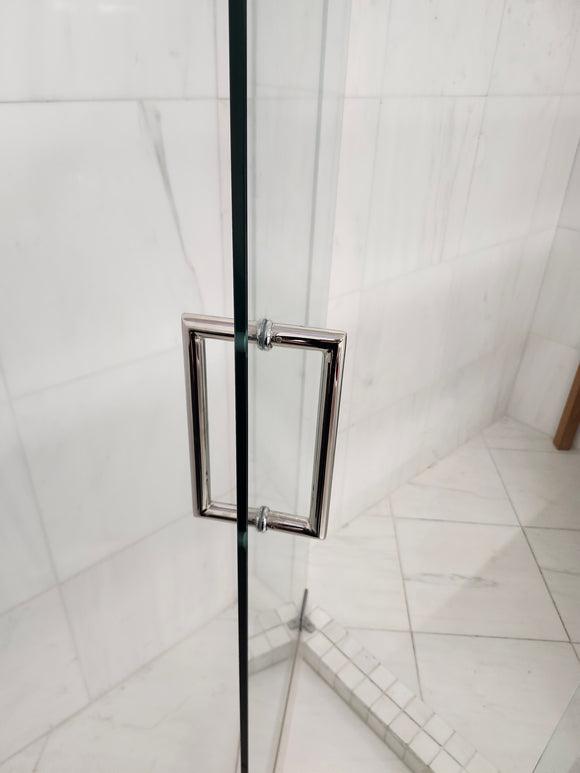 D&M Shower Door 88-112 Chrome Hardware Clear As is Floormodel Clearance As is L1