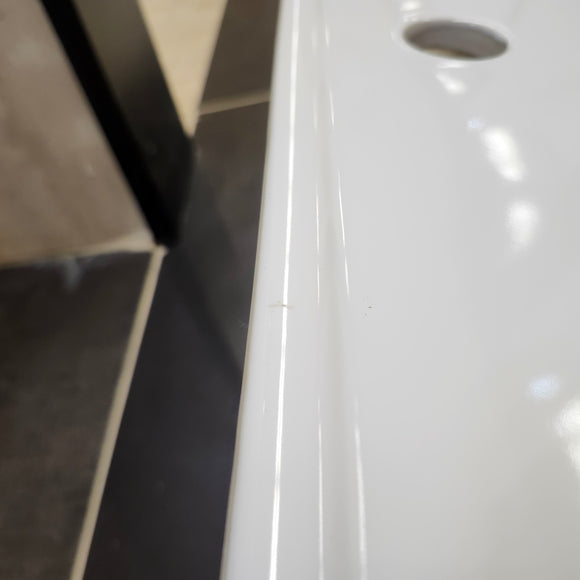 Fairmont 37 x 22 Ceramic Countertop Sink 8CC White Floormodel As is (H14)