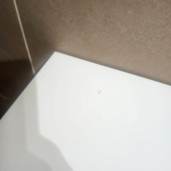 Aura Plato 36 inch White Vanity and Countertop Sink Combo as is Floormodel Clearance