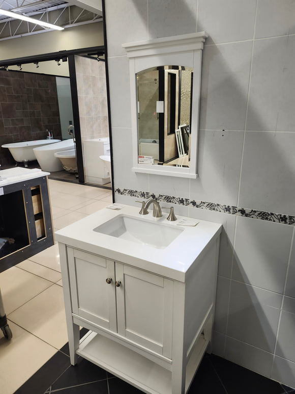 30" Fairmont Americana Vanity & Countertop Combo with Mirror (as is)