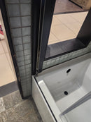neptune 60 x 32 built in bathtub and vida tub door (as is)-8
