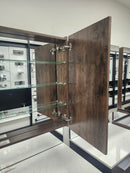 Vida Rosewood 31" Makeup Desk and Vanity Mirror with Countertop Combo Floormodel Clearance wallhung-6