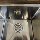 Blanco 16 x 14 .5 Double Bowl 400452 Precision Kitchen Sink Floormodel Clearance as is m10-3