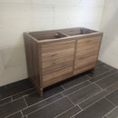 Aura Plato Rosewood Vanity Base Only Double Counntertop  Floormodel as is Clearance-3