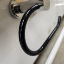 Rubinet Lasale Toilet Paper Holder Floormodel Sold As Is Chrome Floormodel Clearance As is Black/Chrome-6