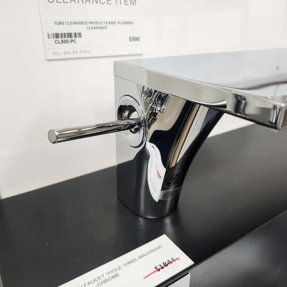 Hansgrohe Axor Series Bathroom Faucet 1 Hole Maussaud Chrome Floormodel Clearance as is