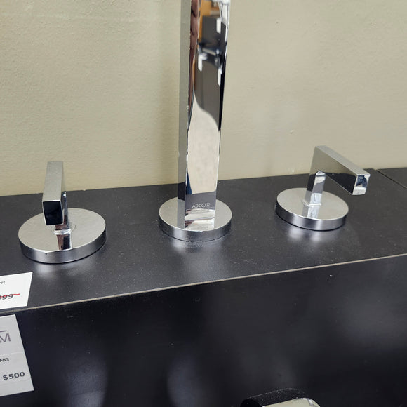 Hansgrohe Axor Series 8cc Bathroom Faucet 3 Hole Cittrio Lever Handles Chrome Floormodel Clearance as is