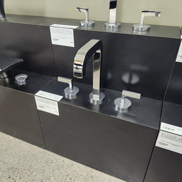 Hansgrohe Axor Series 8cc Bathroom Faucet 3 Hole Cittrio Lever Handles Chrome Floormodel Clearance as is