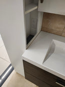 36" Vanico Duo Vanity & Countertop Combo with Matching Linen (as is) l11-3