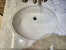 60" Fairmont Vanity & Countertop Combo with Medicine Cabinets and Faucets (as is) k3-12