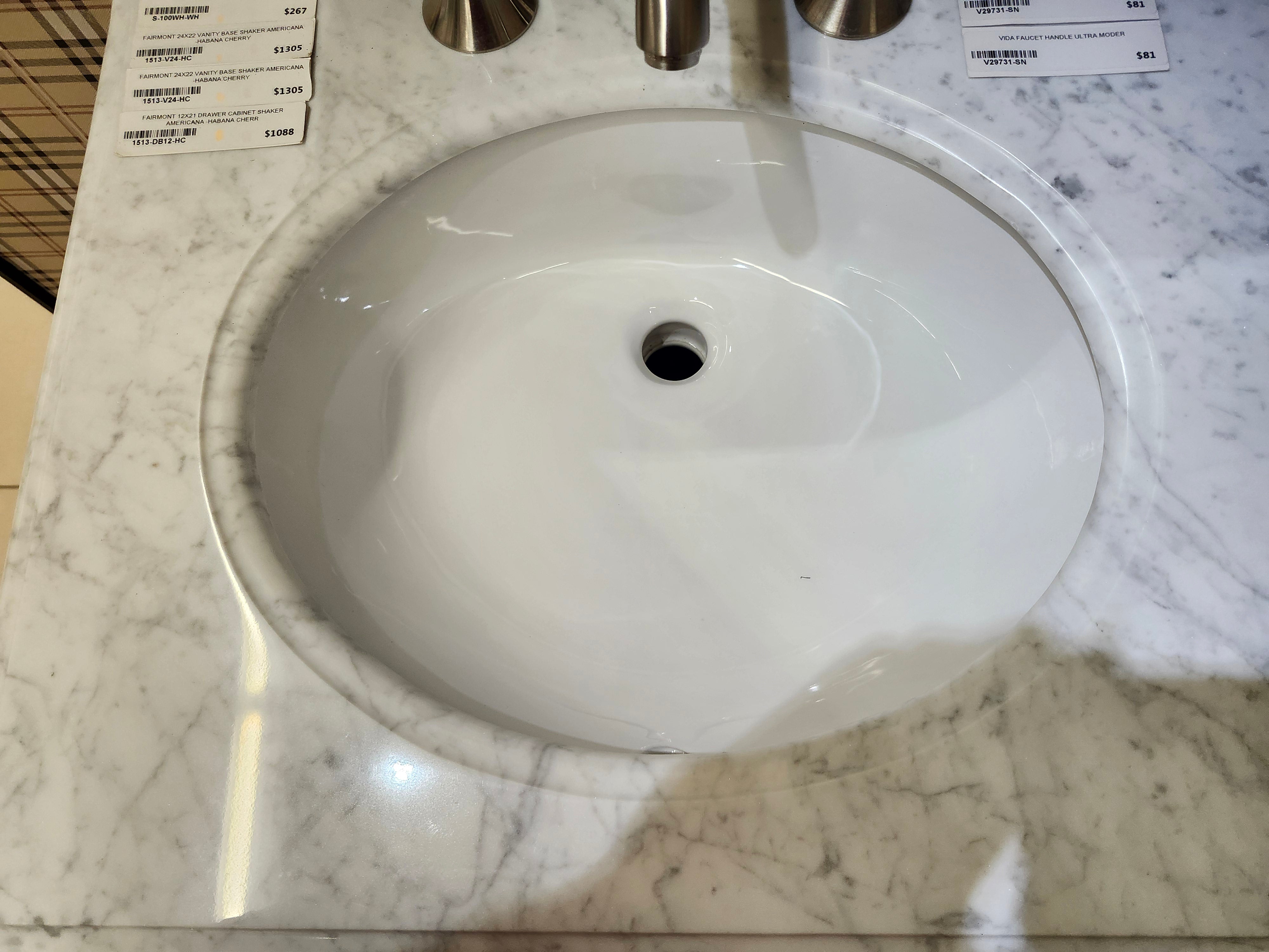 60" Fairmont Vanity & Countertop Combo with Medicine Cabinets and Faucets (as is)