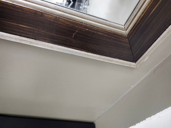 Wall mounted Mirror 30 1/2 x 36 1/4 floormodel clearance as is