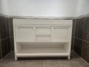 47" Vero Glossy White Vanity with Double Countertop Combo (as is) g10-2