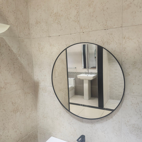 Rubi Haus 55 x 20 Bathroom Vanity and Countertop Sink Combo with Mirror Floormodel Clearance As Is (H22)