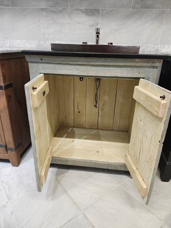 30" Native Vanity & Countertop Combo with Drop-in Sink (as is)