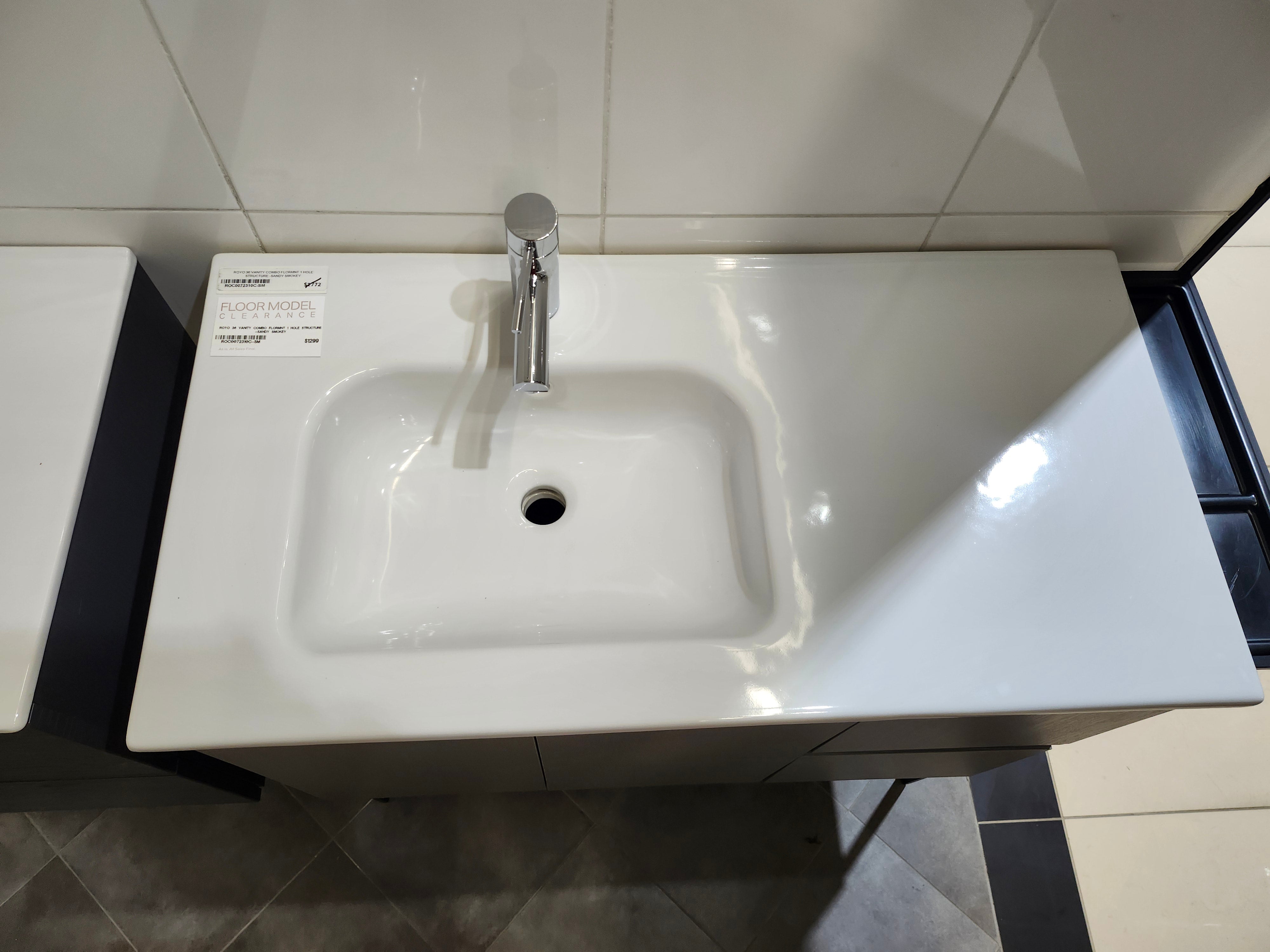 36" Royo Structure Vanity & Countertop Combo (as is)