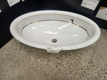 Kohler Mickey Mouse Disney Printed Drop In Oval Bathroom Sink 24 x 15 as is Floormodel Clearance