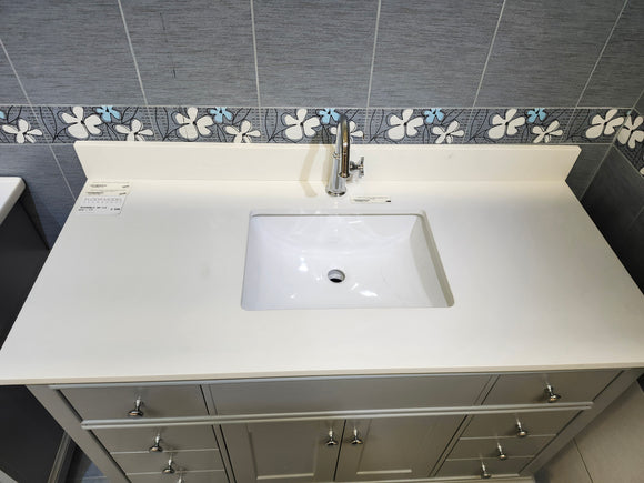 Vida 48" Riverfield Vanity and Countertop Combo Light Grey (as is)