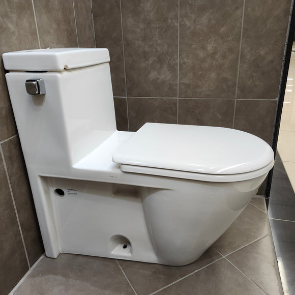 Duravit Starck 1 piece Toilet with Seat Elongated White Floormodel Sold as Is H11