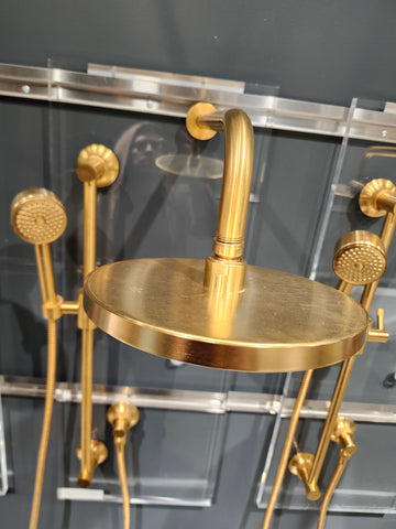 House of Rohl Gold Shower Accessories Floormodel Clearance as is rough in not included - 0