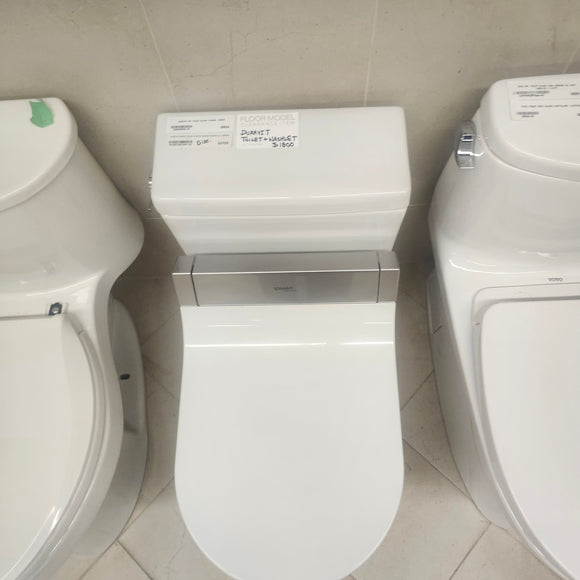 Duravit Starck Floormount Toilet Elongated with Washlet Floormodel Clearance as is I8 2120510001 610001001001