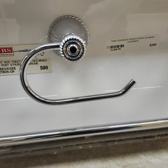 Rubinet Etruscan Toilet Paper Holder Bathroom Accessory Sold As Is Floormodel Clearance