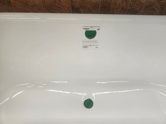 Clawfoot 67x30 Dual Freestanding Bathtub floormodel clearance as is m3