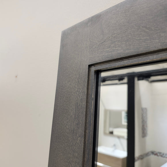 CB 20 x 32 Grey Vanity Mirror Sold as is Floormodel Clearance Isle next to G