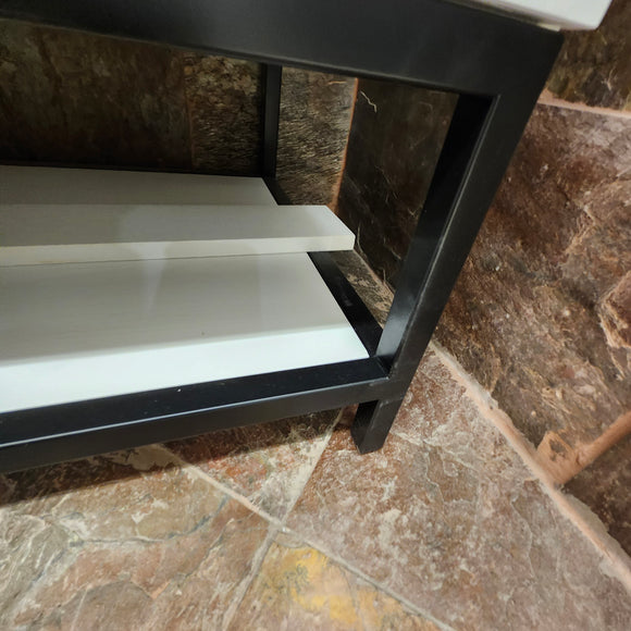 Vida Turin 61 Bathroom Vanity and Countertop Combo Black/White Floormodel Clearance H5