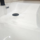 Rubi Haus 55 x 20 Bathroom Vanity and Countertop Sink Combo with Mirror Floormodel Clearance As Is (H22)-9