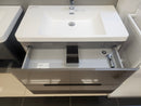 36" Geo Urban Grey  Wall Vanity with Countertop Combo (as is)-6