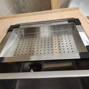 Vida Undermount 32 x 18 Kitchen Sink 2 Bowl and Colander Floor Model Clearance m10-12