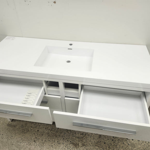 Vida 60 Inch Bathroom Vanity and Urban Sink Top Floormodel Clearance sold as is (212)