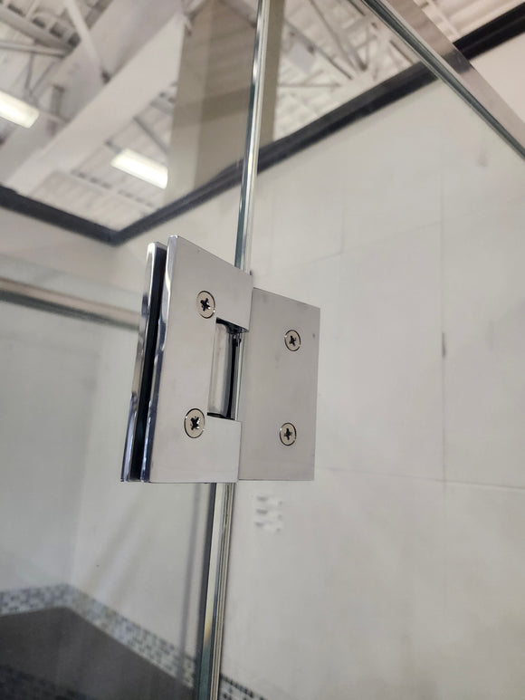 D&M Neo Angle Shower Door and Shower Base Combo (as is) k2