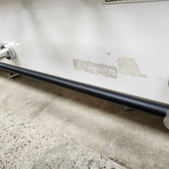 Rubinet Lasale 18 Inch Towel Bar Floormodel Sold As Is Chrome Floormodel Clearance As is Black/Chrome