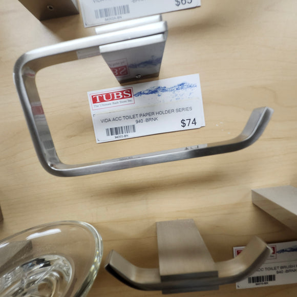 Vida 940 Series Toilet Paper Holder Bathroom Accessory Floormodel Sold As is