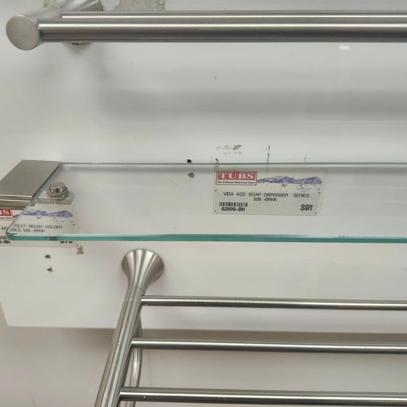 Vida 928 Series Glass Shelf Bathroom Accessory Floormodel As Is