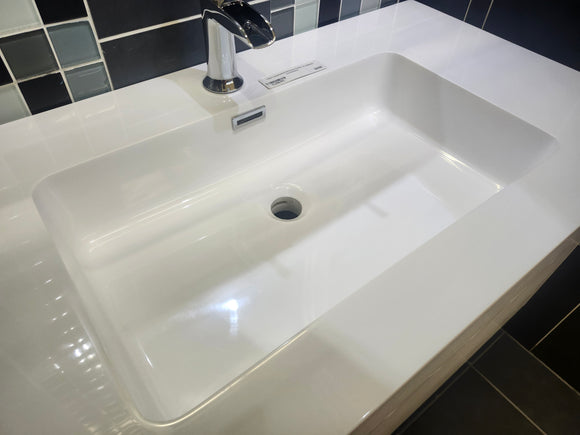 35" Espa Mica Wall Vanity with Countertop Combo (as is)