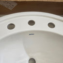 ~18 x ~22 Drop In White Bathroom Vanity Sink Floormodel as is M10-3
