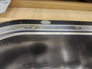 32 1/4 x 19 1/2 Drop in Kitchen Sink Stainless steel 2 bowl Floormodel Clearance As is-9