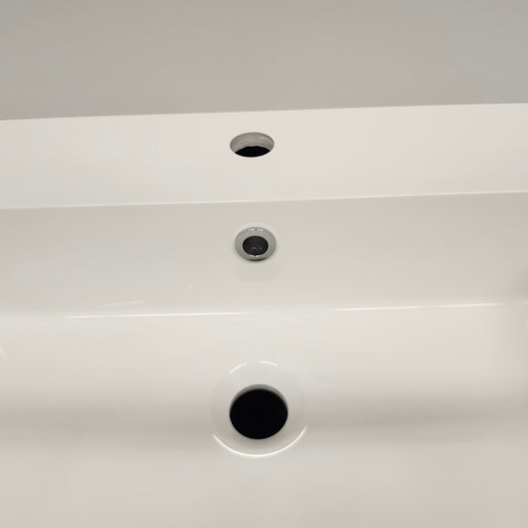 Ico Accent 48 x 21 Bathroom Vanity, Legs, Mirror, Linen and Countertop Sink Combo Sold As is Floormodel Clearance (H12)