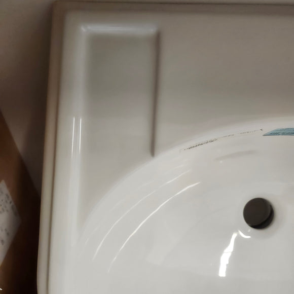 Kohler 19 x 17 Bathroom Sink Devonshire 1 Hole Predrilled Vanity Sink K2279-1 White Floormodel Clearance As Is m10