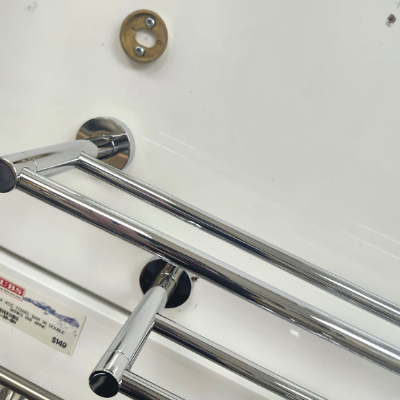 Vida 927 Series 24 Inch Double Towel Bar Bathroom Accessory Floormodel As Is