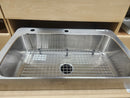 Verity® 33" x 20" x 8" top-mount apron-front single-bowl countertop kitchen sink with 2 hole  K-3084 Floormodel Clearance As is-2