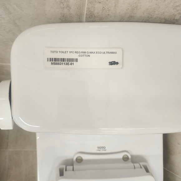 Toto Ultramax 1pc G-Max Eco Cotton Toilet Floormodel Clearance as is i10