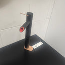 Rubi Kronos Single Hole Tall Bathroom Vanity Faucet MB/CPR RKR11XB Floormodel Clearance As is (H20)-3